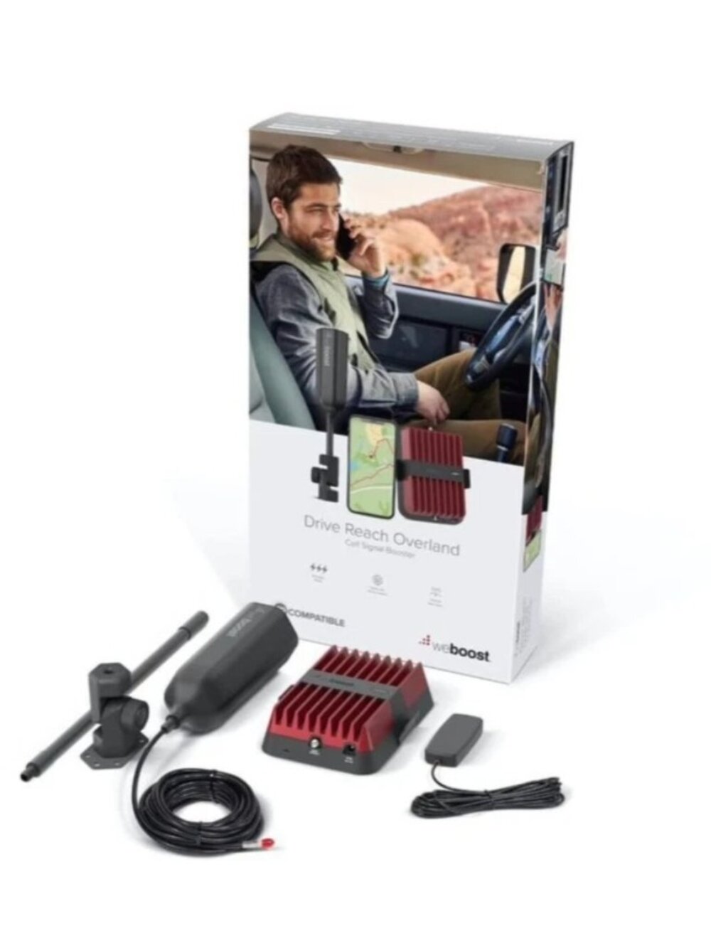 WeBoost Red Cell Phone Signal Booster Kit Open Box Complete Kit New Open Box